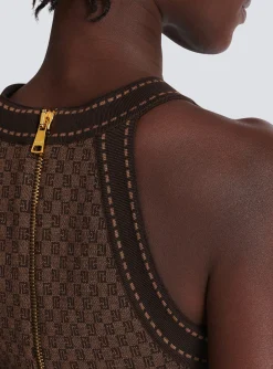 Sale Mini Monogram Jacquard Top Women Knitwear|Tops And Shirts