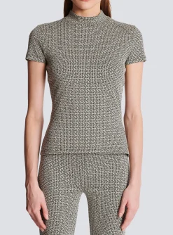 Shop Mini Monogram Jacquard Top Women Tops And Shirts