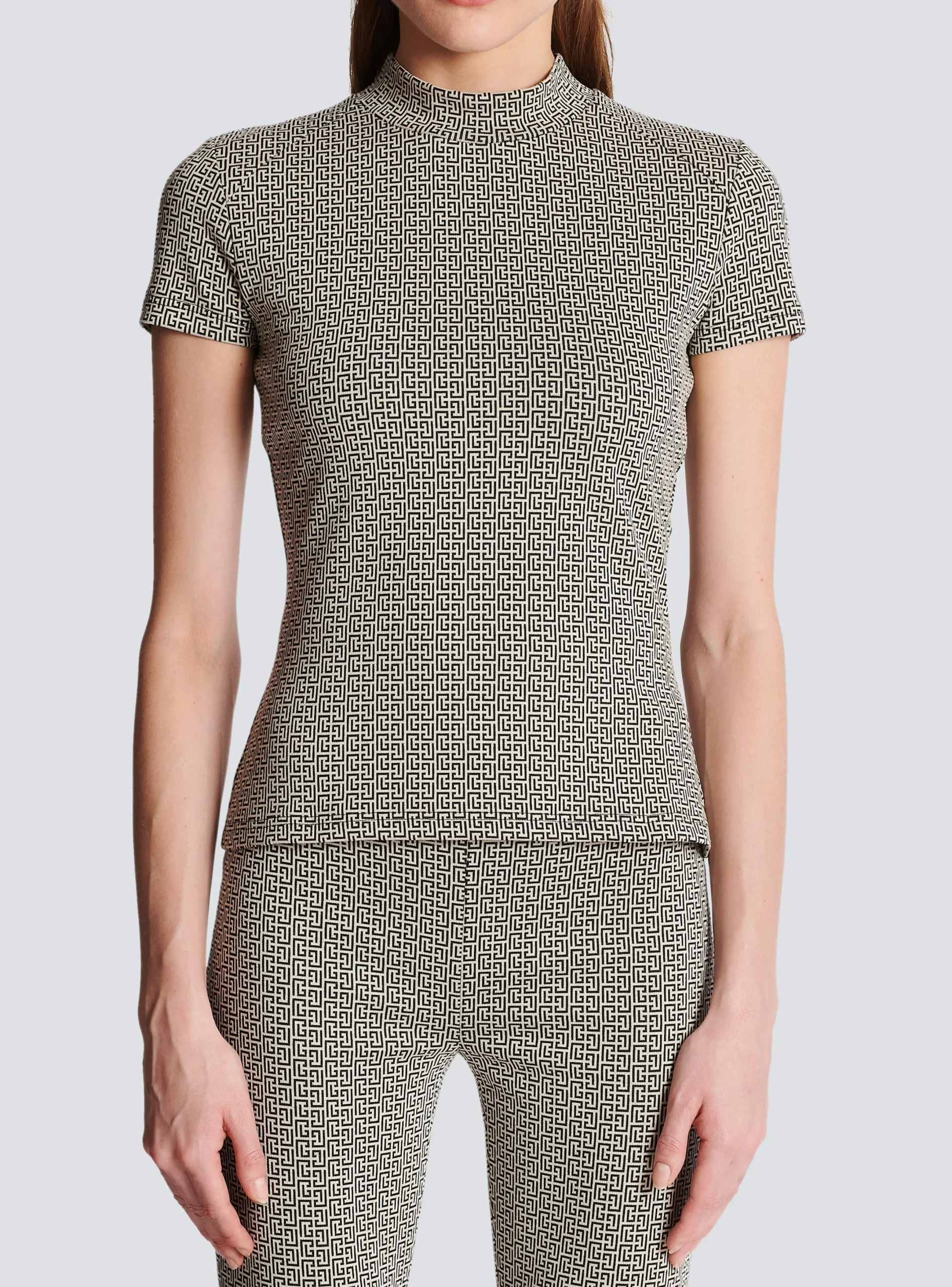 Shop Mini Monogram Jacquard Top Women Tops And Shirts