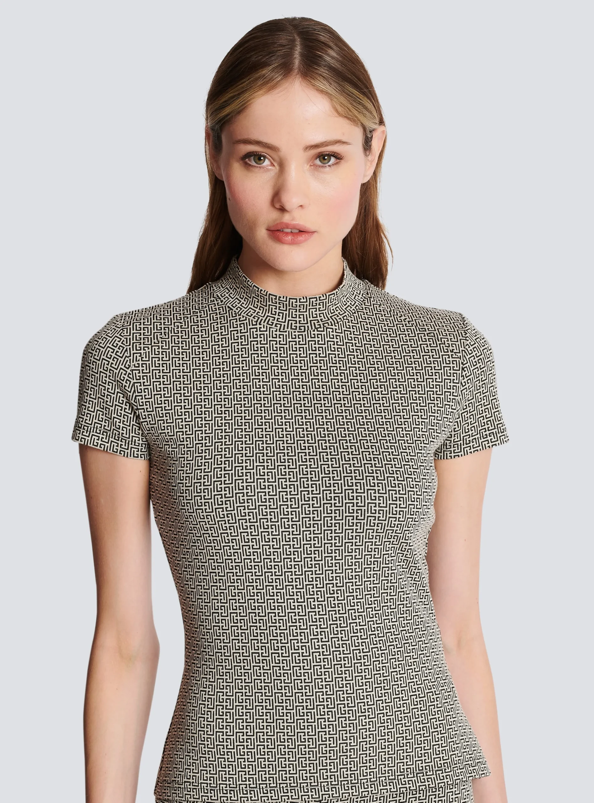 Shop Mini Monogram Jacquard Top Women Tops And Shirts