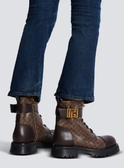 New Mini Monogram Romy Army Boots Women Boots