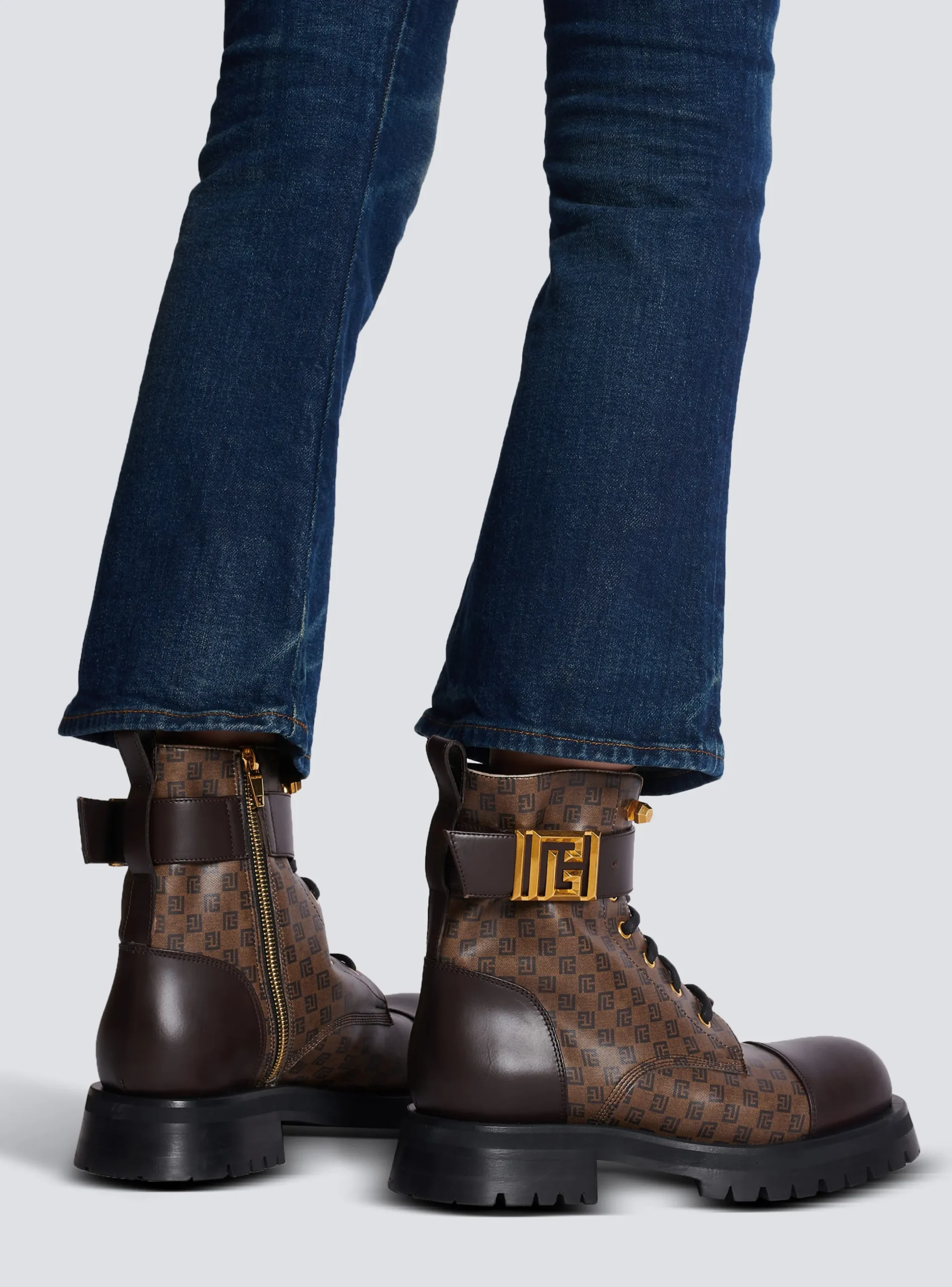 New Mini Monogram Romy Army Boots Women Boots