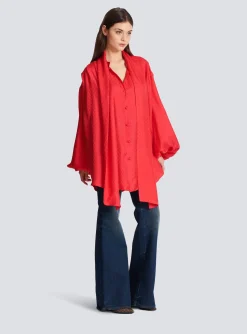 Clearance Mini Monogram Silk Shirt Women Tops And Shirts