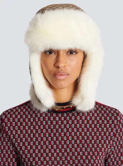 Clearance Mini Monogram Trapper Hat Women Hats And Caps
