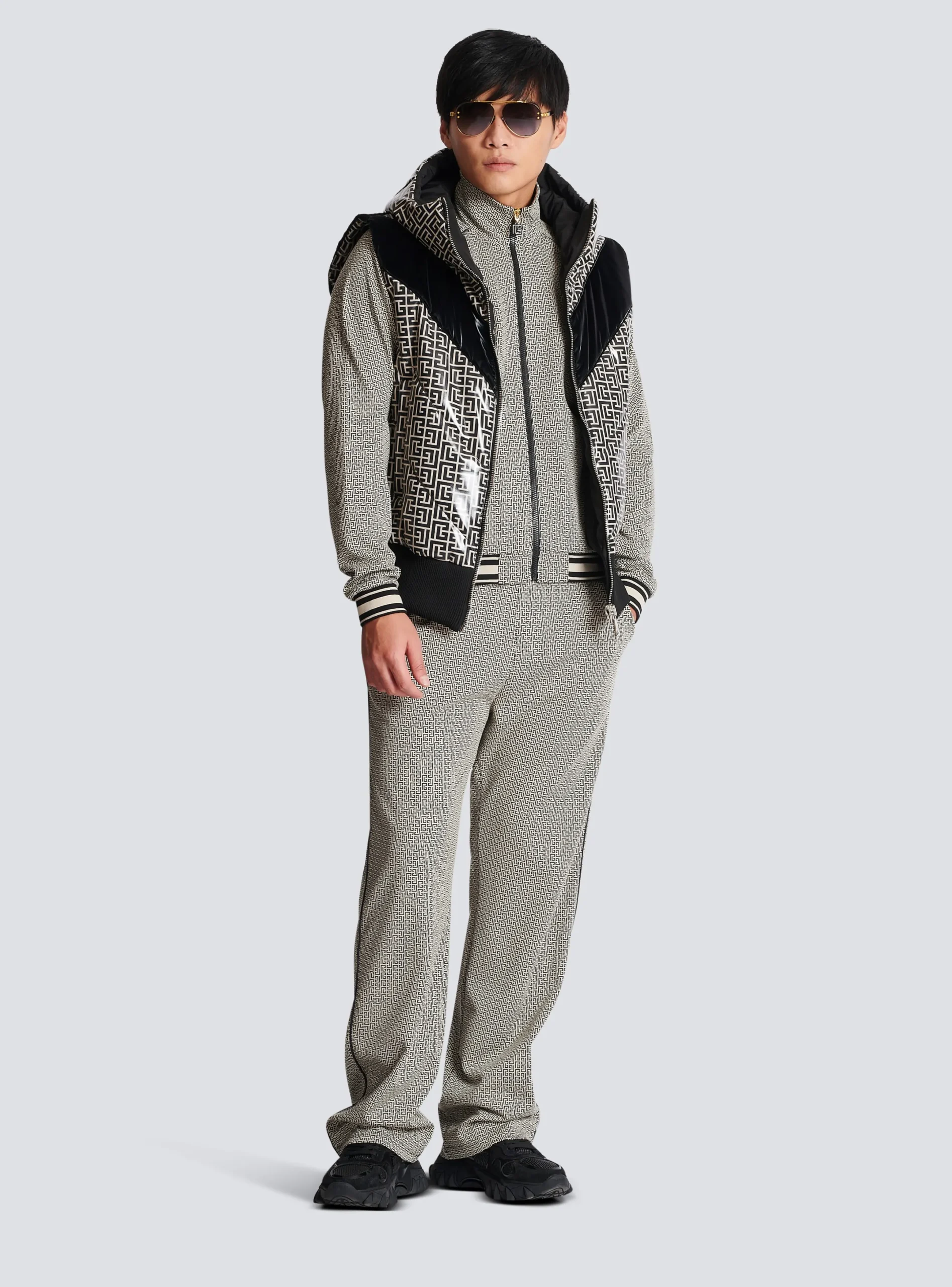 Cheap Mini Monogrammed Jacquard Zipped Jacket Sportswear|Outerwear