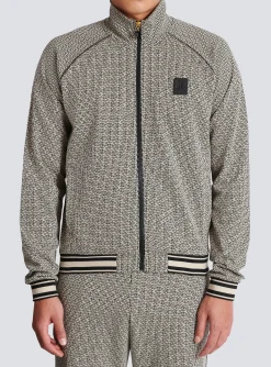 Cheap Mini Monogrammed Jacquard Zipped Jacket Sportswear|Outerwear