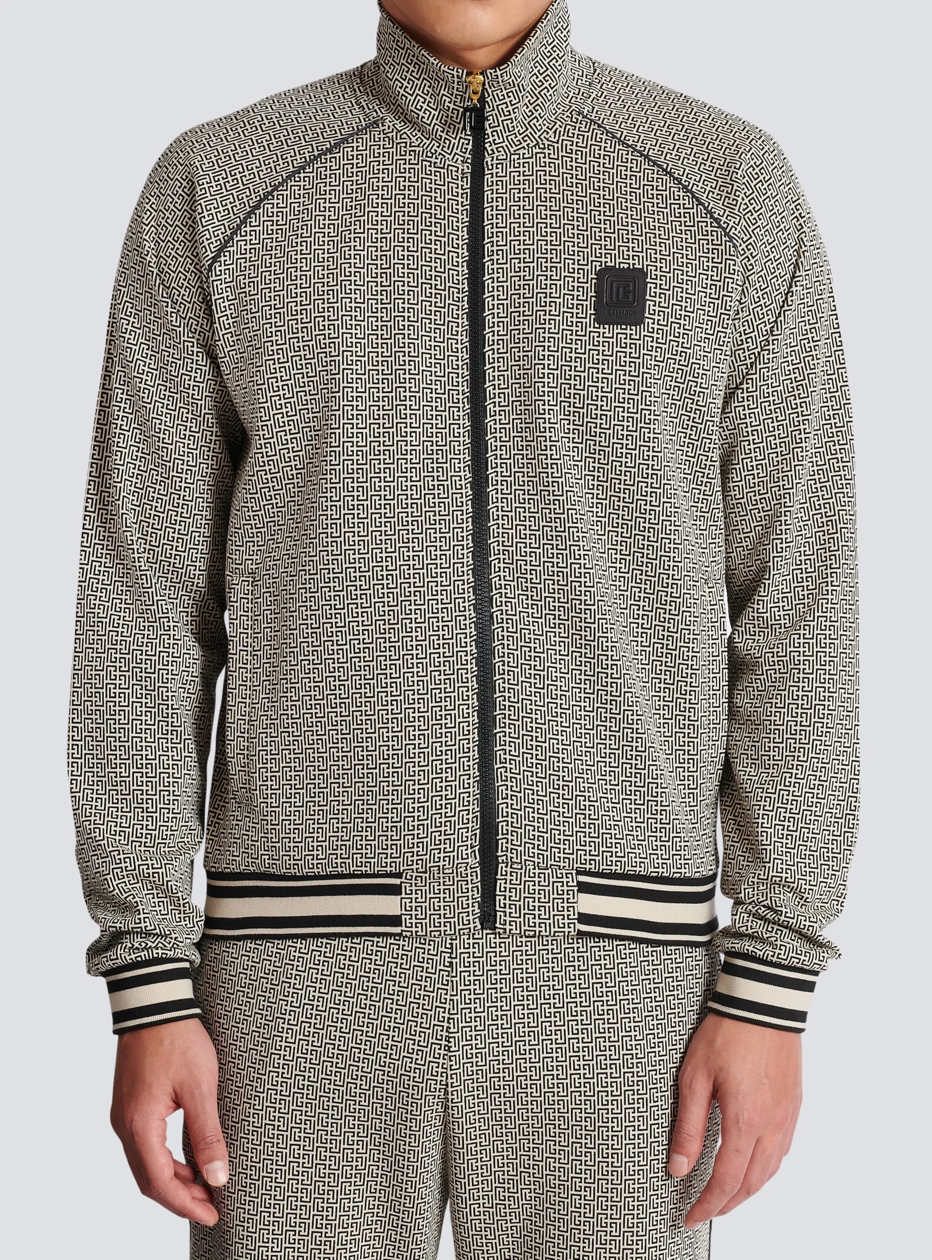 Cheap Mini Monogrammed Jacquard Zipped Jacket Sportswear|Outerwear