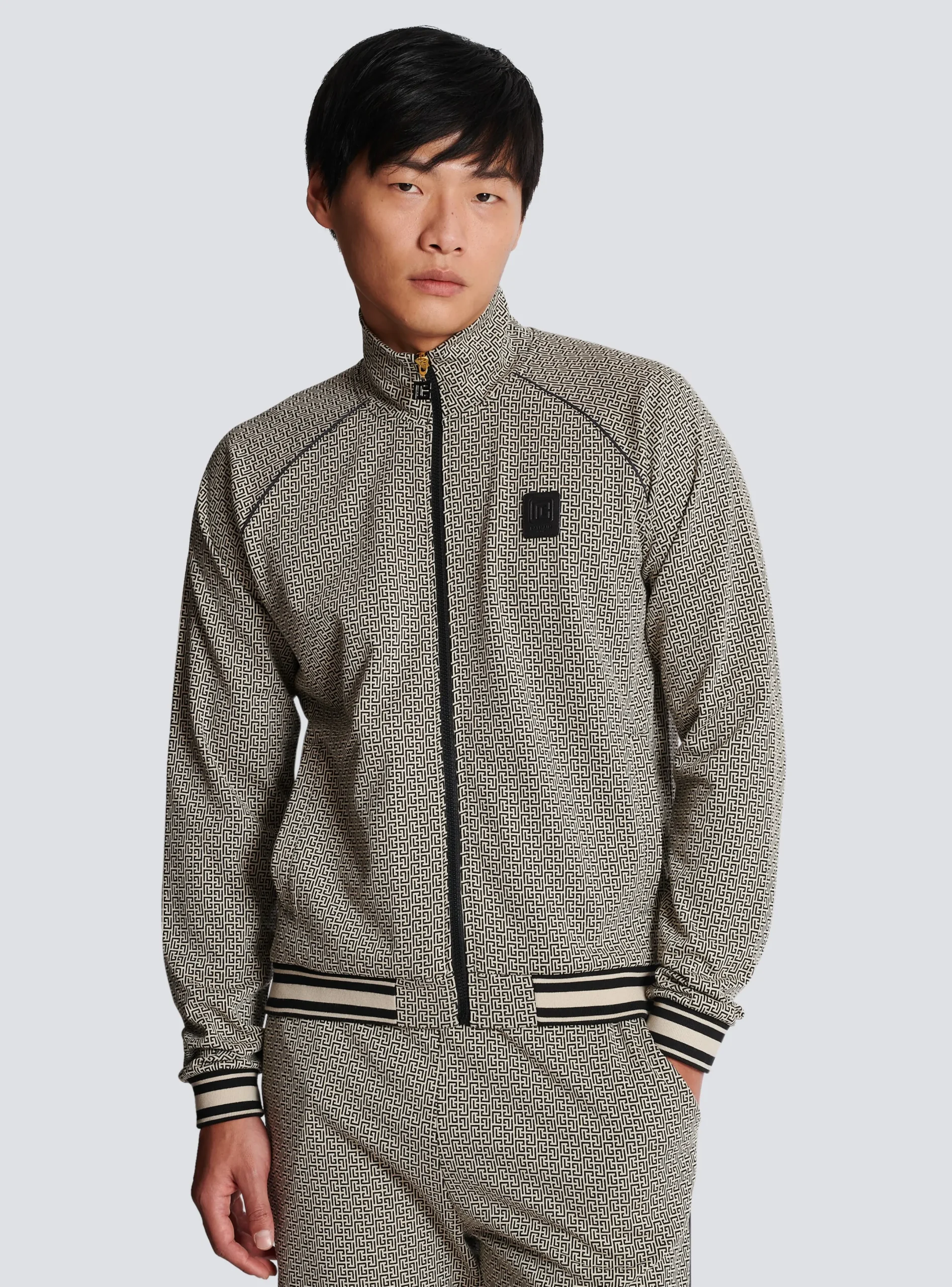 Cheap Mini Monogrammed Jacquard Zipped Jacket Sportswear|Outerwear