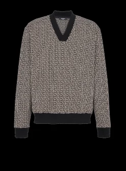 Flash Sale Mini Monogrammed Jacquard Sweatshirt Sweatshirts