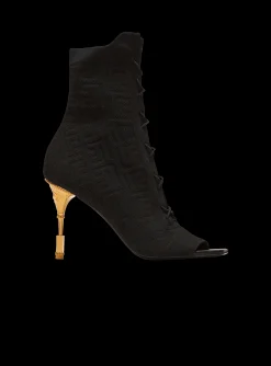 Discount Moneta Monogram Knit Ankle Boots Women Boots