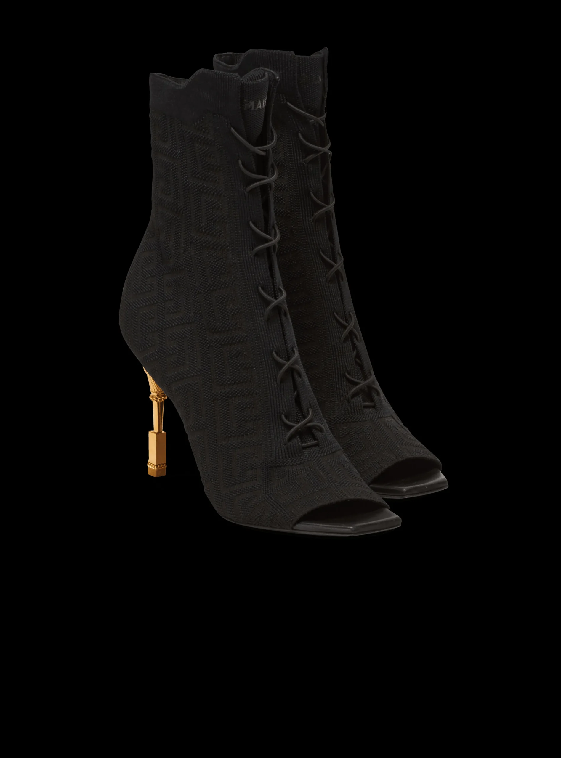 Discount Moneta Monogram Knit Ankle Boots Women Boots