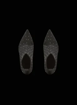 Best Sale Moneta Rhinestoned Knit Ankle Boots Women Boots
