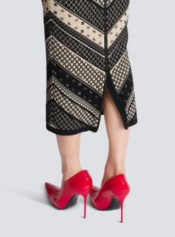 Clearance Monogram And Paisley Knit Skirt Women Skirts|Knitwear
