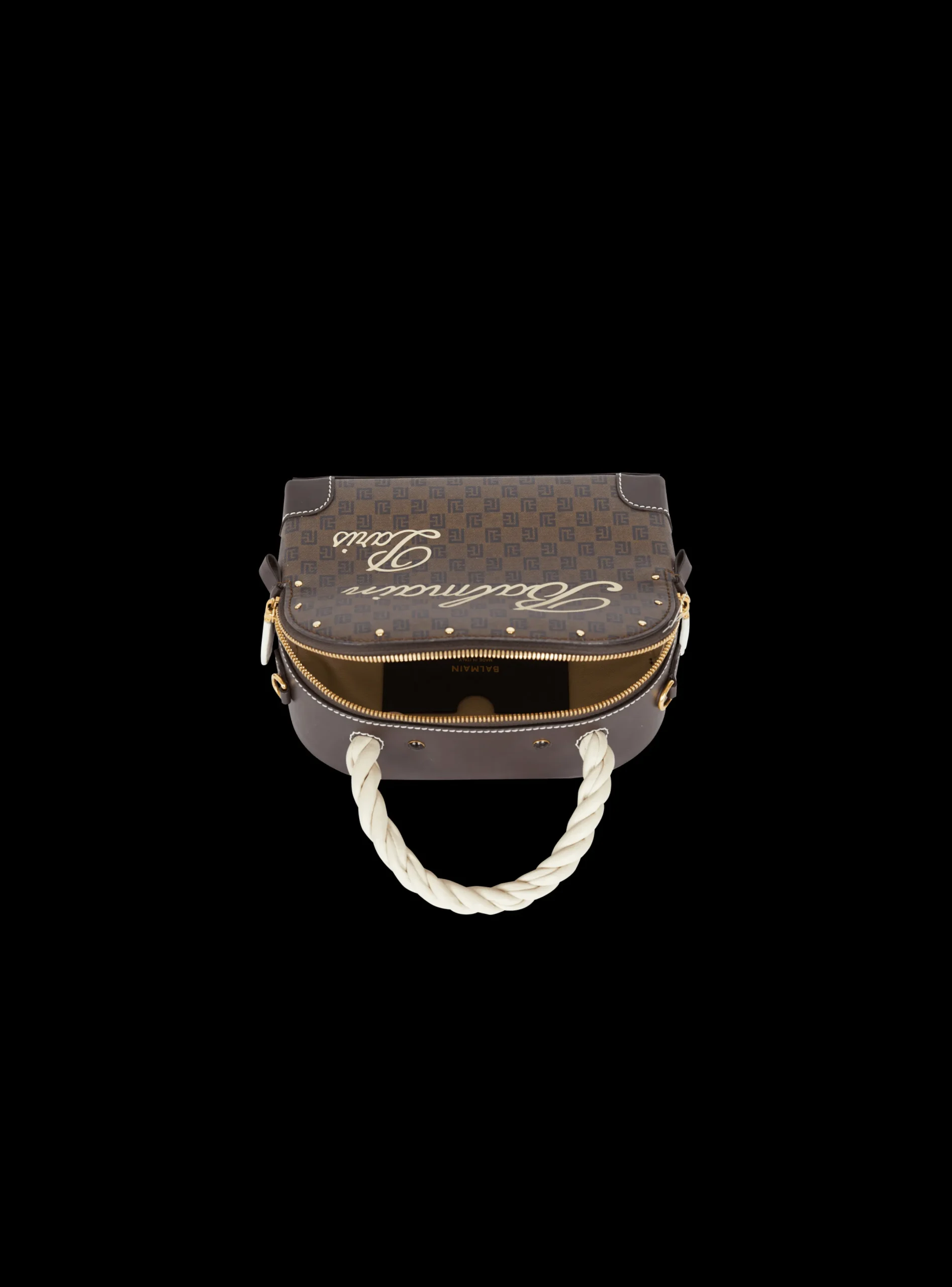 Online Monogram Canvas And Leather Make Up Bag Women Mini Bags|Shoulder Bags