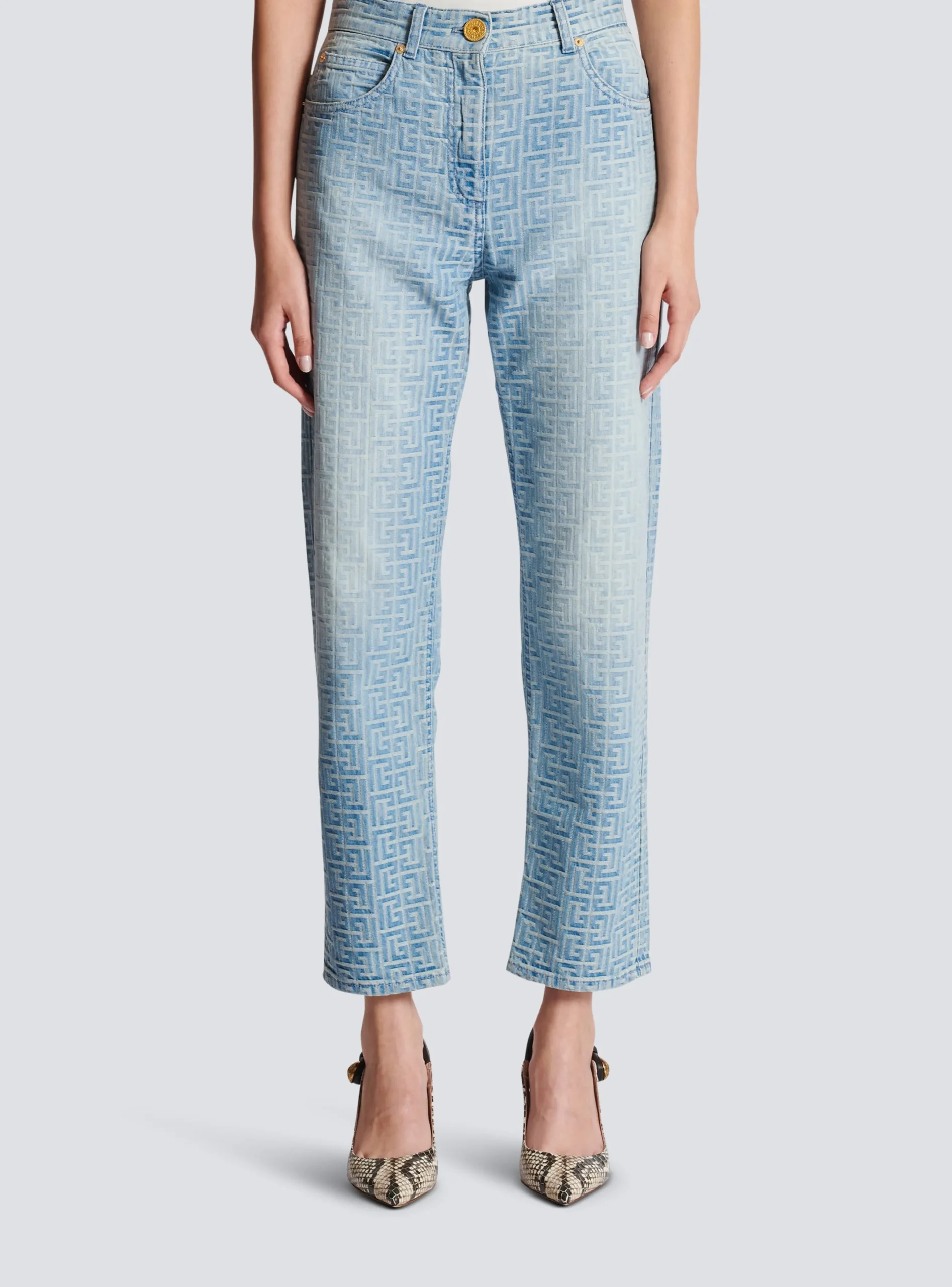 Outlet Monogram Classic Jeans Women Denim