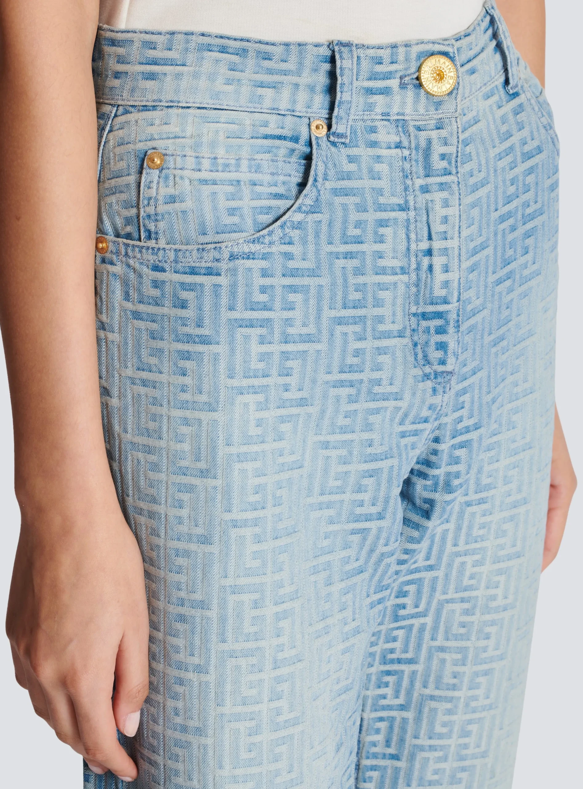 Outlet Monogram Classic Jeans Women Denim