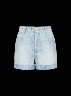 Fashion Monogram Denim Short Women Denim