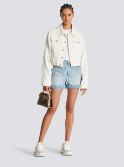Fashion Monogram Denim Short Women Denim
