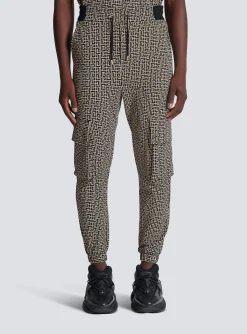 Clearance Monogram Jacquard Cargo Joggers Sportswear|Trousers And Shorts