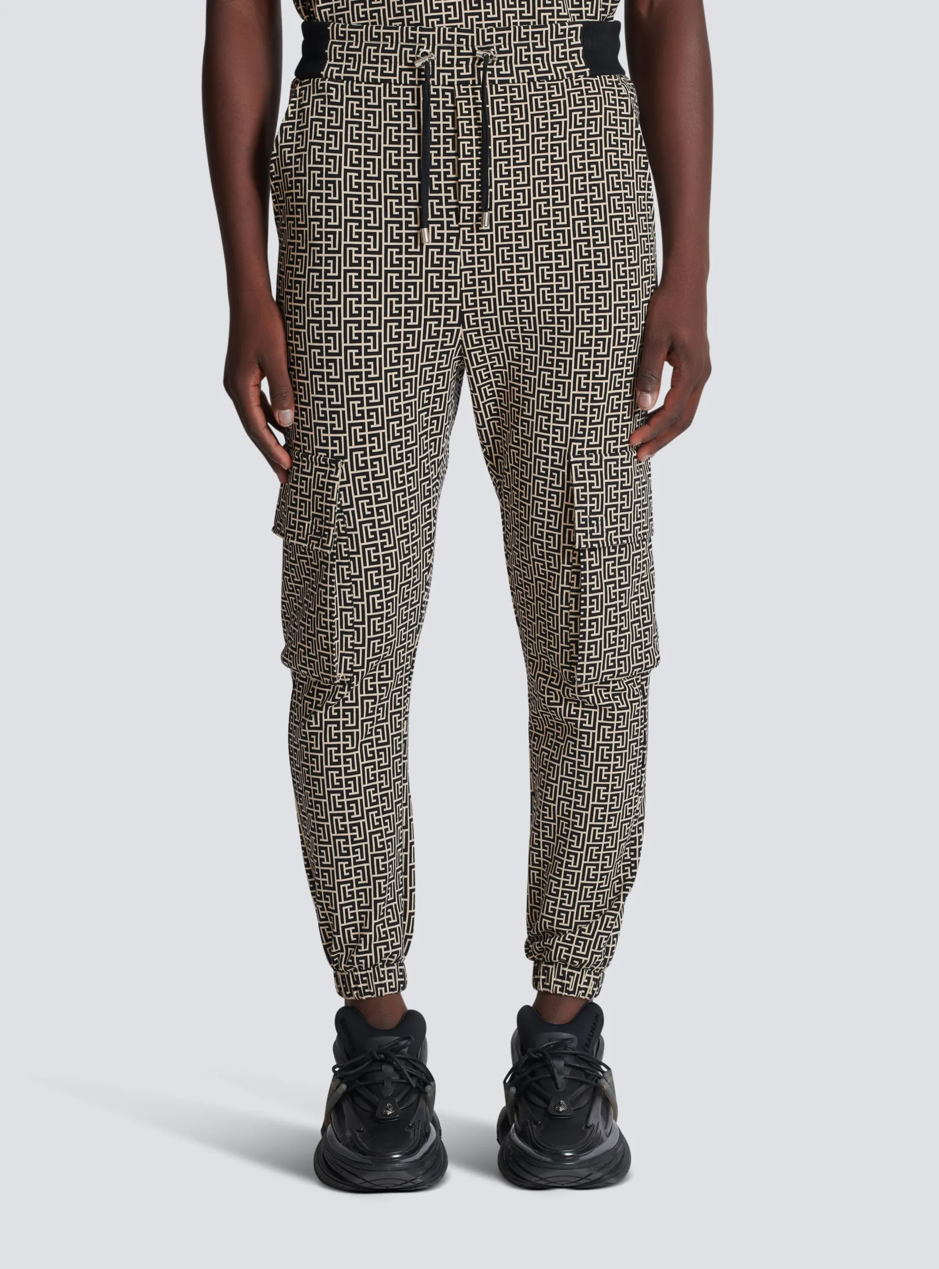 Clearance Monogram Jacquard Cargo Joggers Sportswear|Trousers And Shorts