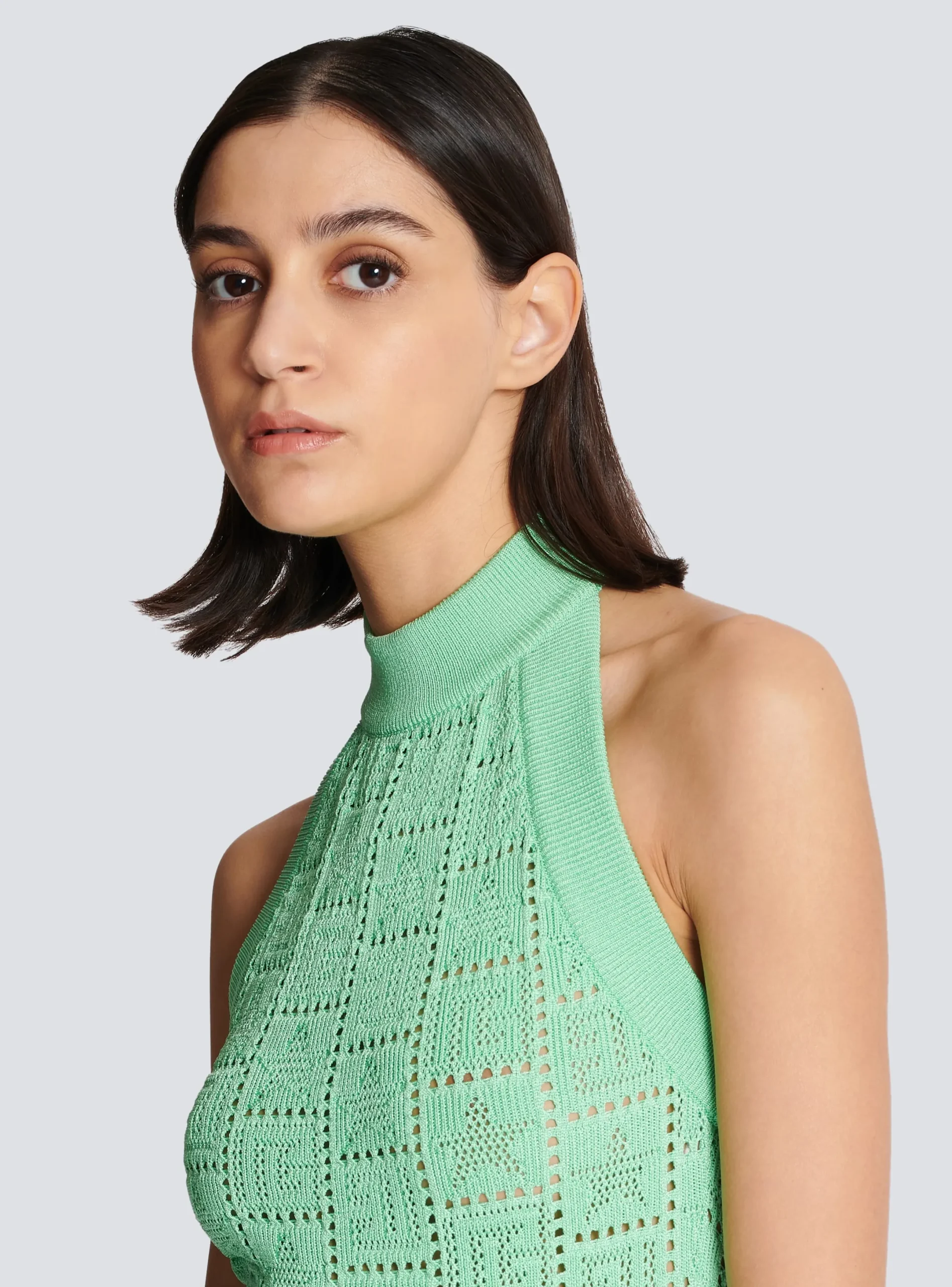 Cheap Monogram Knit Backless Dress Women Knitwear|Dresses