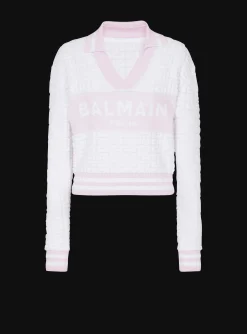 Discount Monogram Knit Polo Women Knitwear