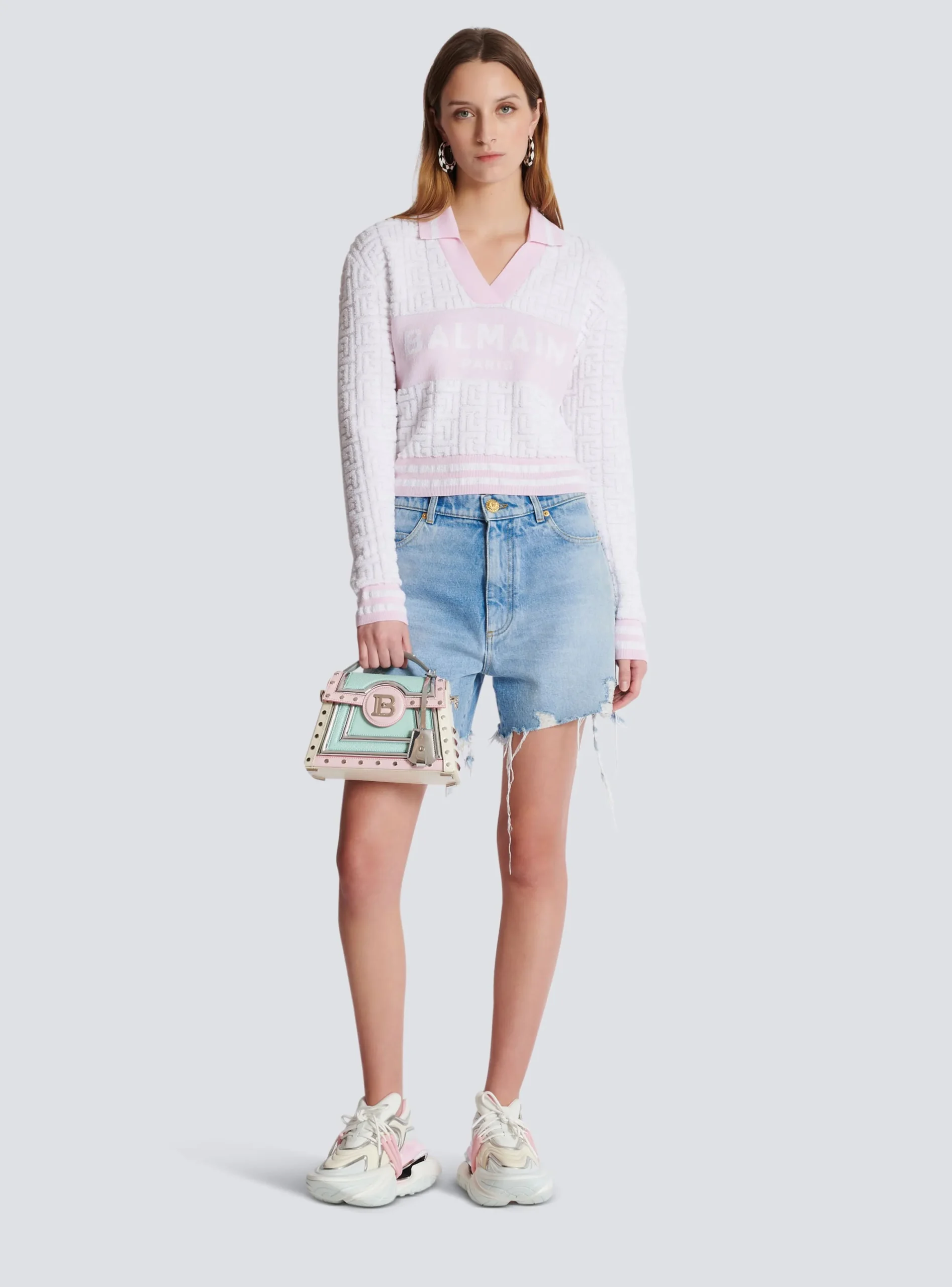Discount Monogram Knit Polo Women Knitwear