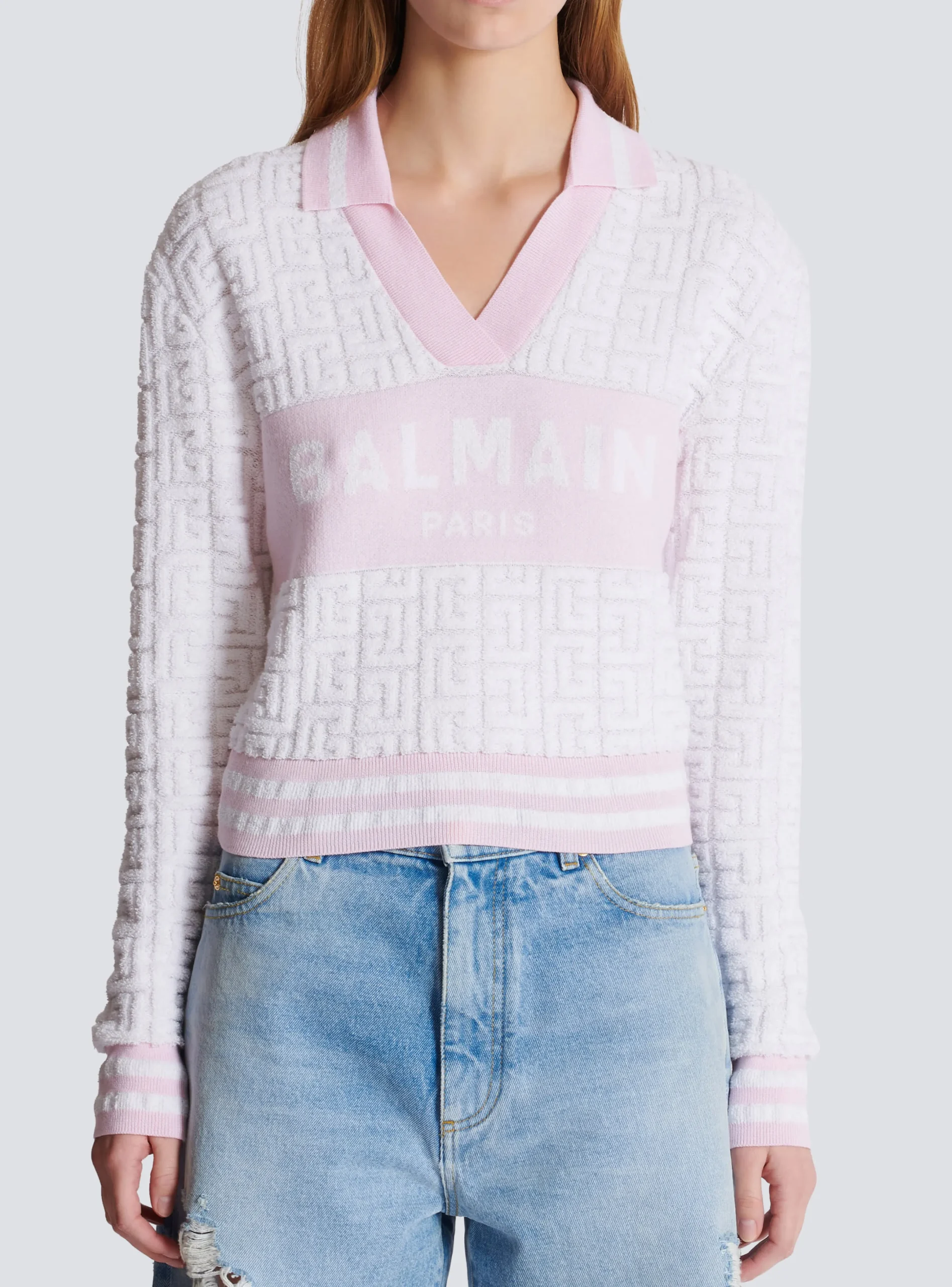 Discount Monogram Knit Polo Women Knitwear