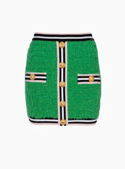 Hot Monogram Knit Skirt Women Skirts|Knitwear