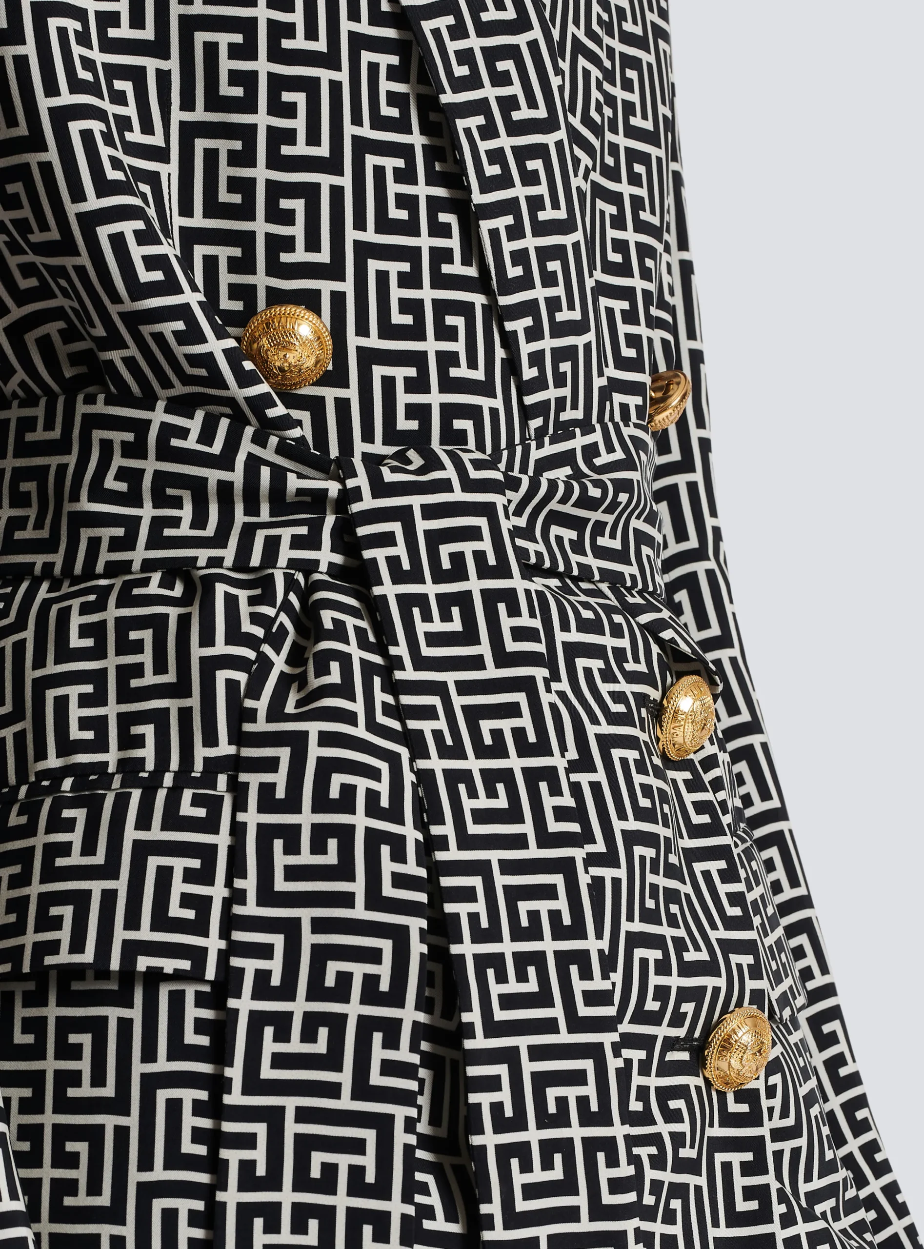Store Monogram Printed Jacket With Shawl Collar Women Jackets And Blazers