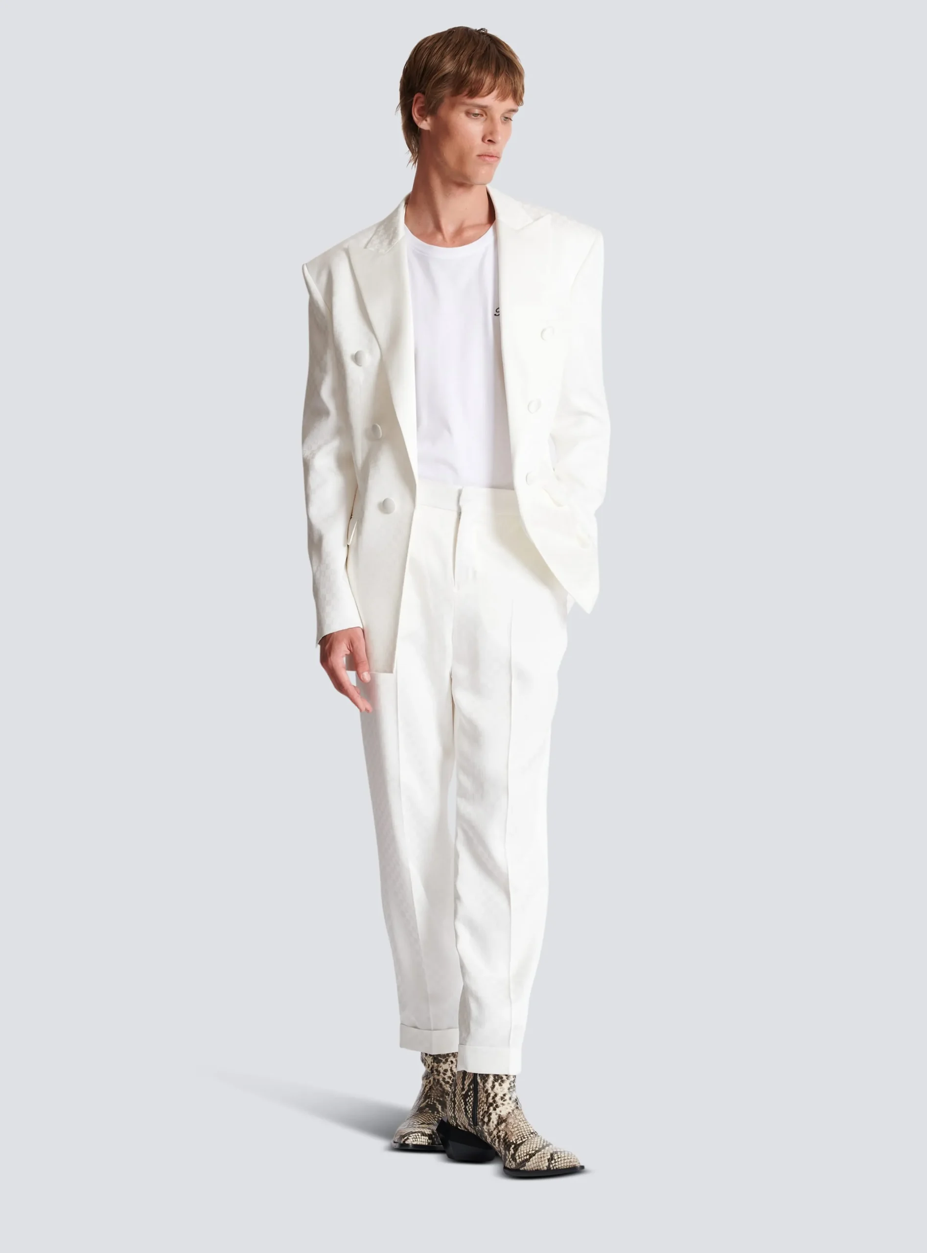 Hot Monogram Satin Trousers Trousers And Shorts