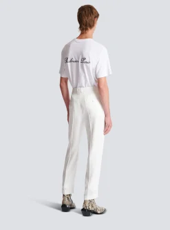 Hot Monogram Satin Trousers Trousers And Shorts