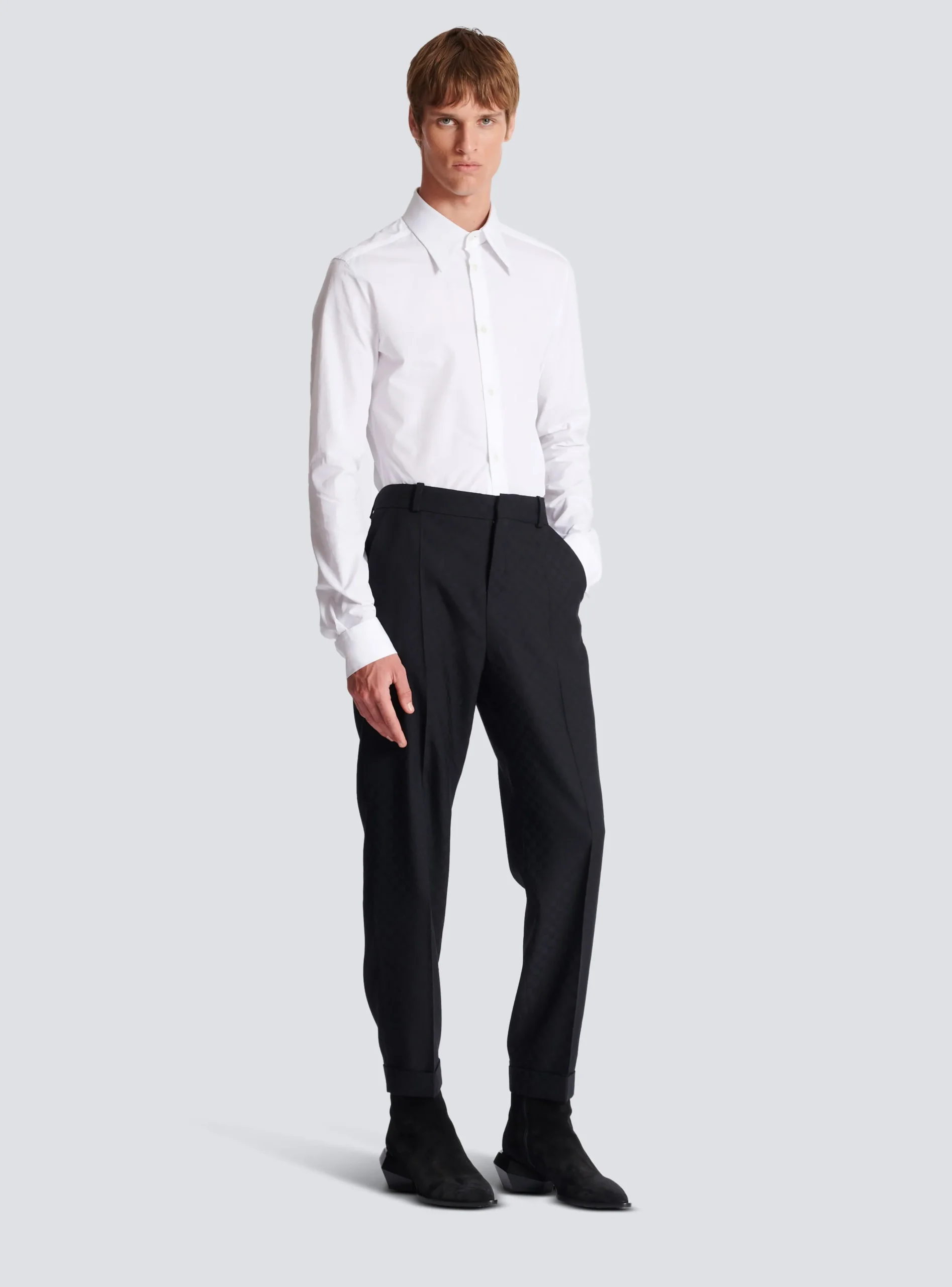 Store Monogram Wool Trousers Trousers And Shorts