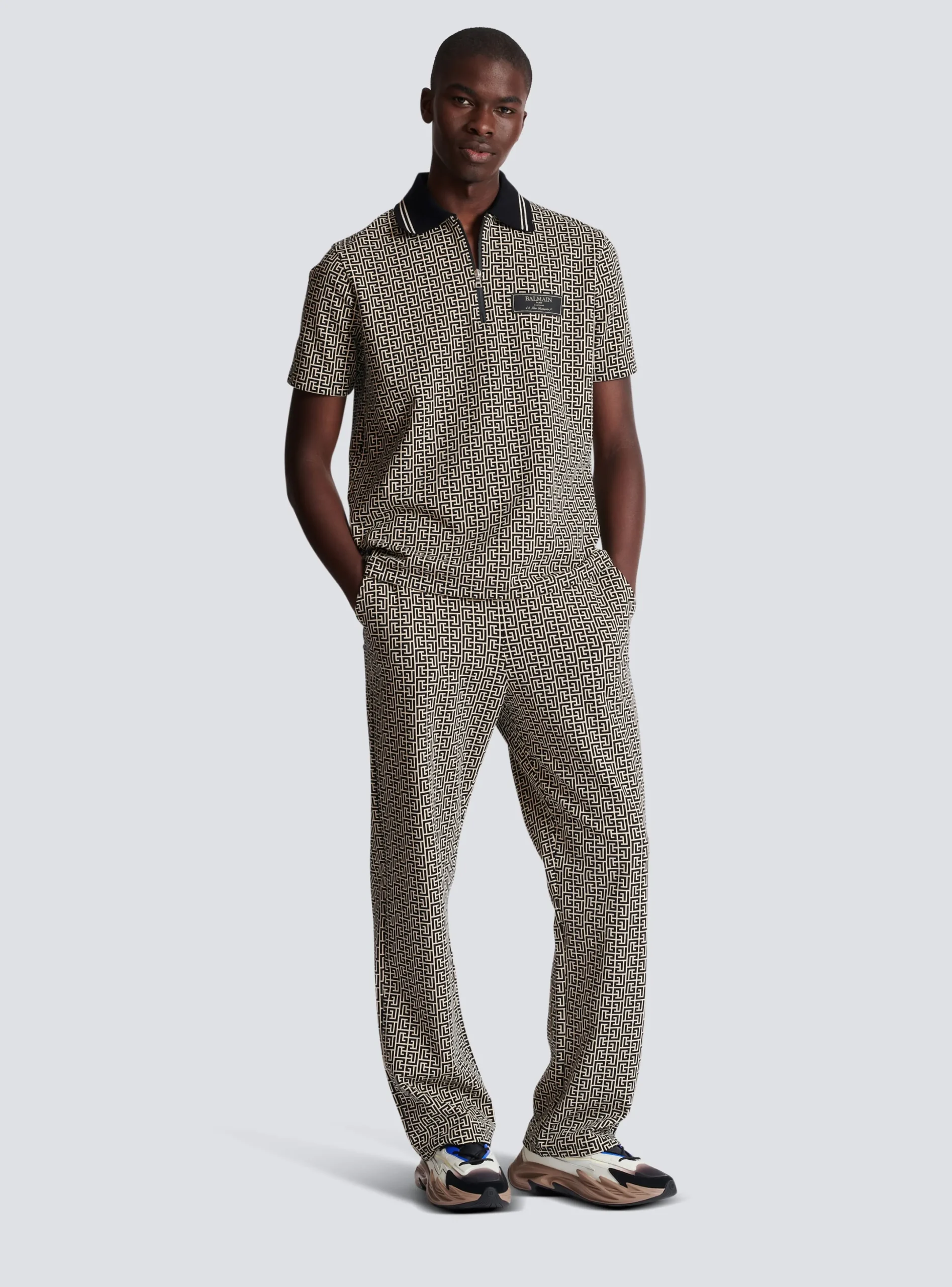 New Monogram Zip Polo Shirt Shirts And Polos