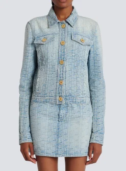 Best Sale Monogrammed Denim Jacket Women Denim|Jackets And Blazers