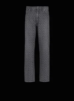 Flash Sale Monogrammed Jacquard Denim Jeans Denim
