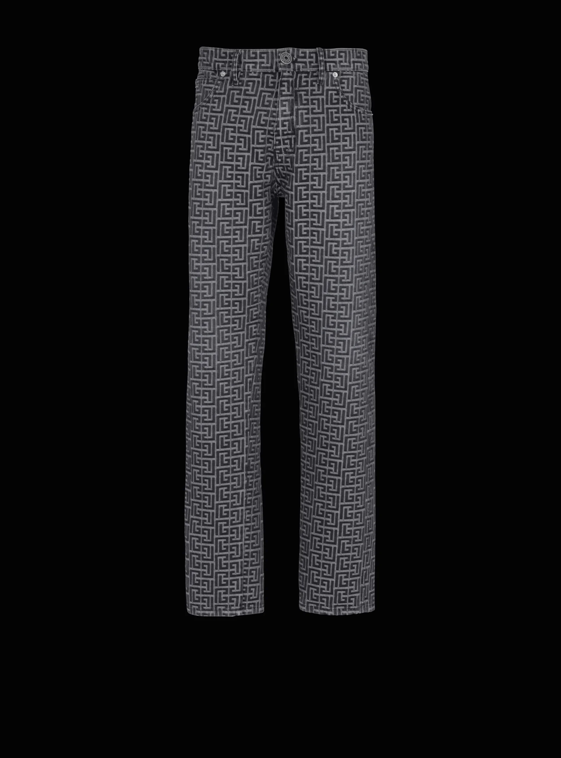 Flash Sale Monogrammed Jacquard Denim Jeans Denim