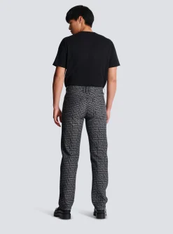 Flash Sale Monogrammed Jacquard Denim Jeans Denim