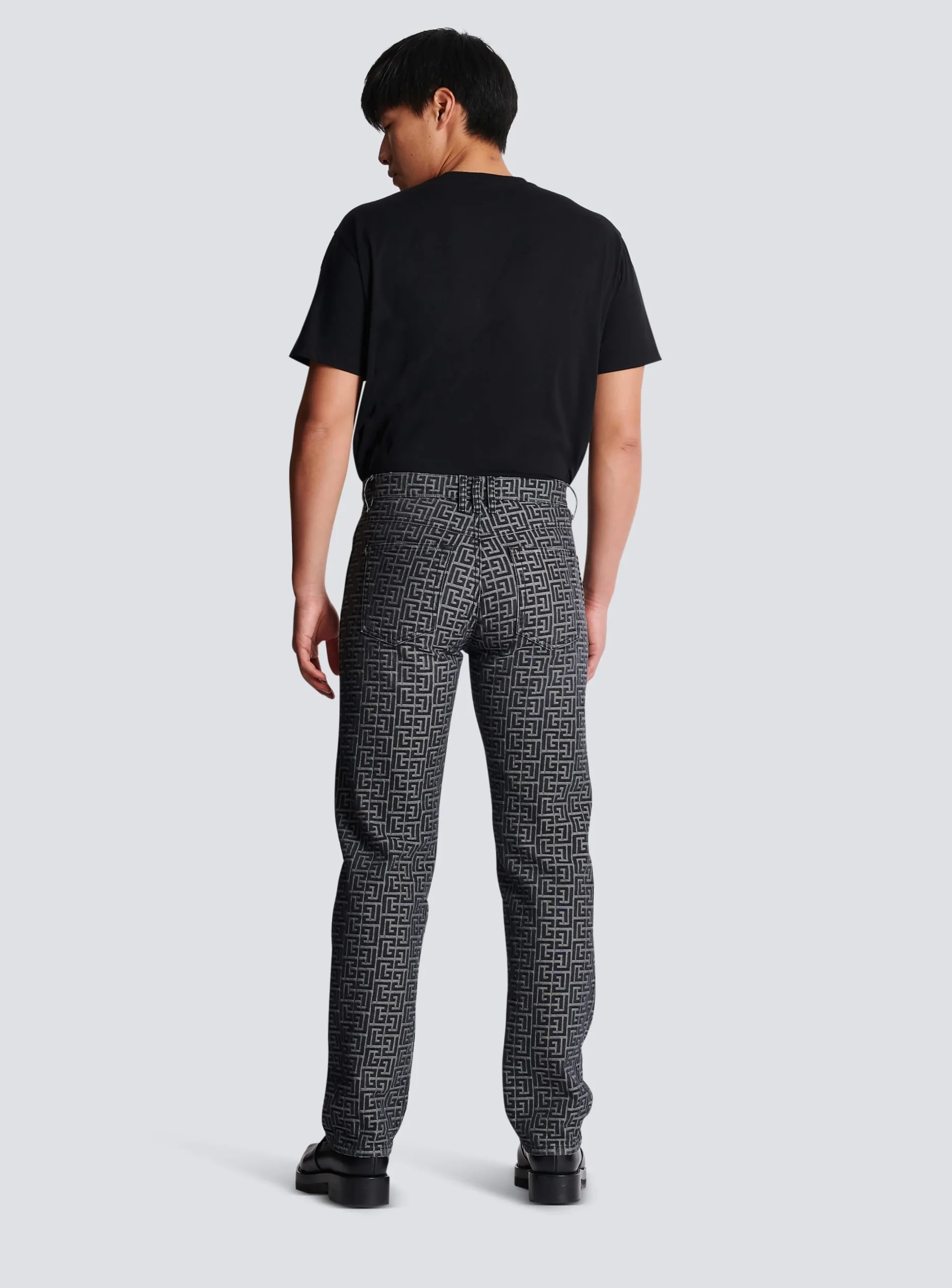 Flash Sale Monogrammed Jacquard Denim Jeans Denim