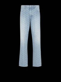 New Monogrammed Jacquard Denim Jeans Denim