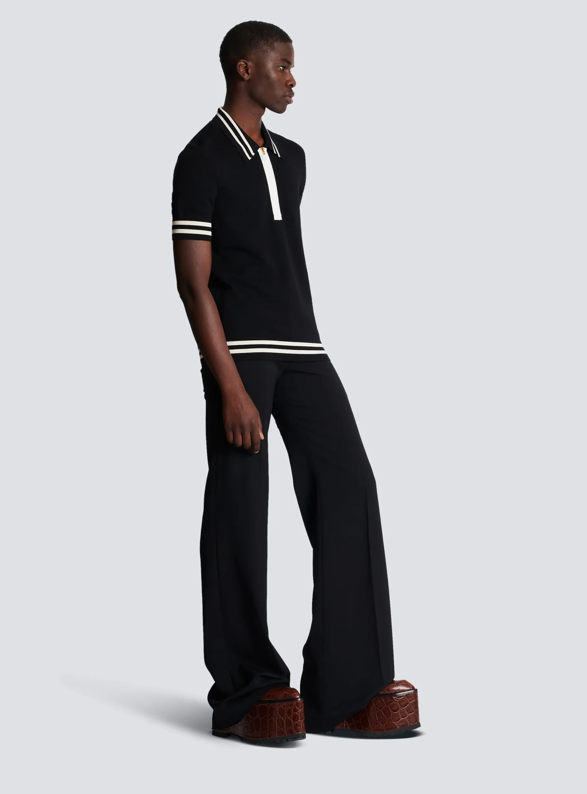 Clearance Monogrammed Jacquard Polo Shirt Knitwear|Shirts And Polos