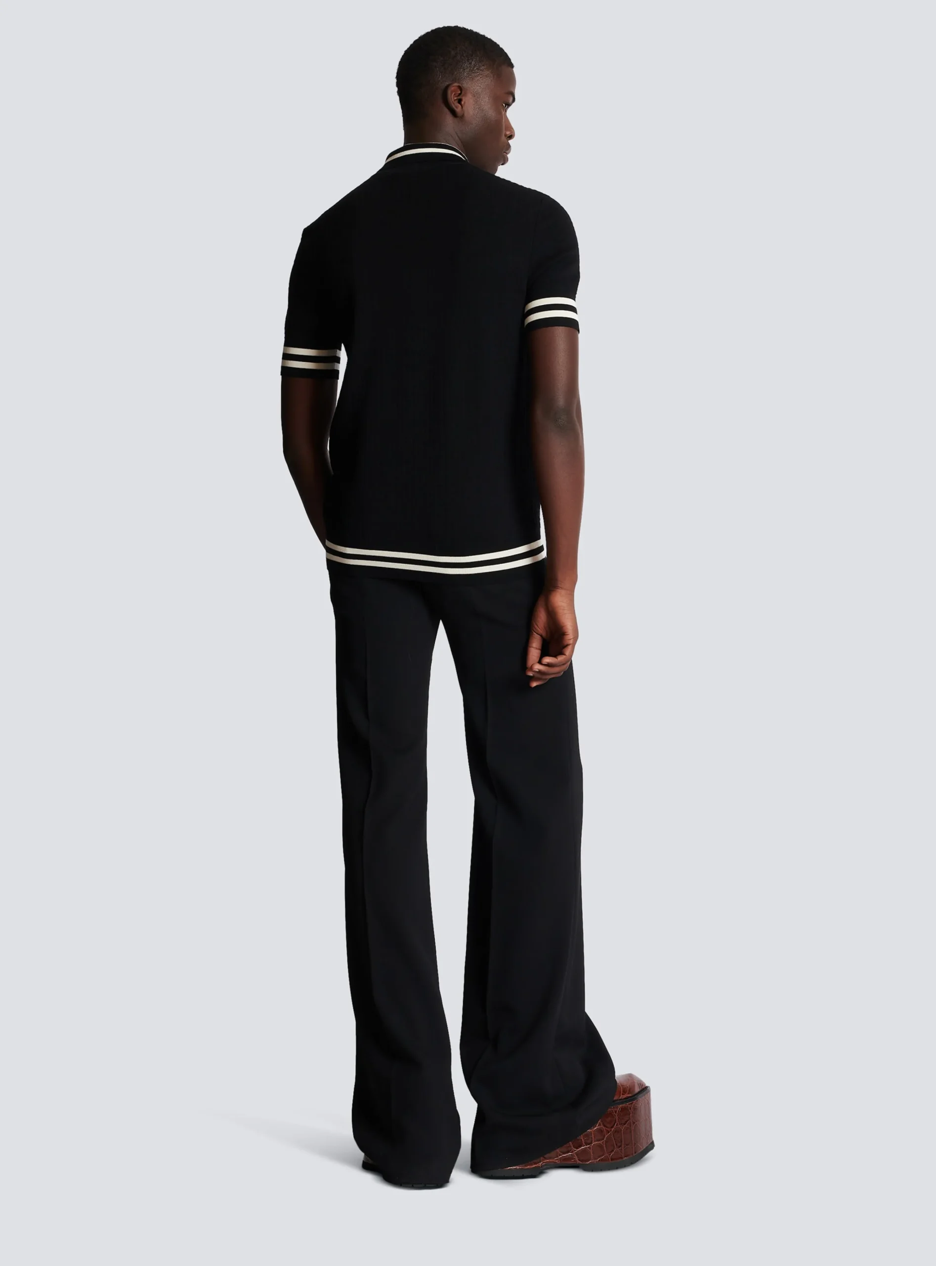 Clearance Monogrammed Jacquard Polo Shirt Knitwear|Shirts And Polos