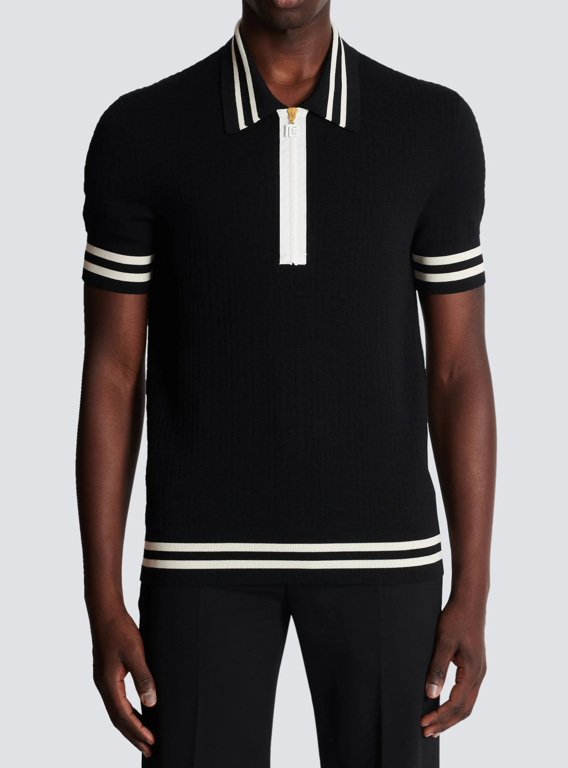Clearance Monogrammed Jacquard Polo Shirt Knitwear|Shirts And Polos