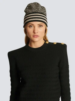 Hot Monogrammed Knit Beanie Women Hats And Caps