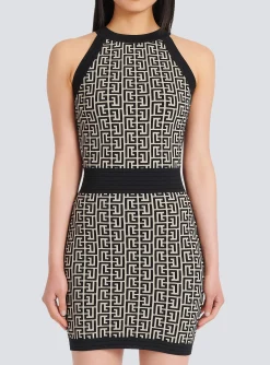Sale Monogrammed Knit Dress Women Knitwear|Dresses