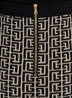 Fashion Monogrammed Knit Skirt Women Skirts|Knitwear
