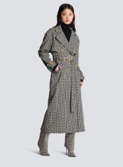 Store Monogrammed Trench Coat Women Outerwear