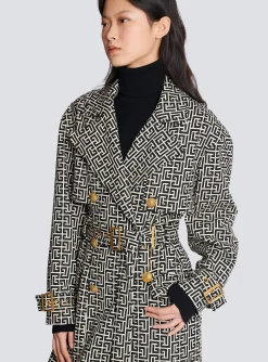 Store Monogrammed Trench Coat Women Outerwear