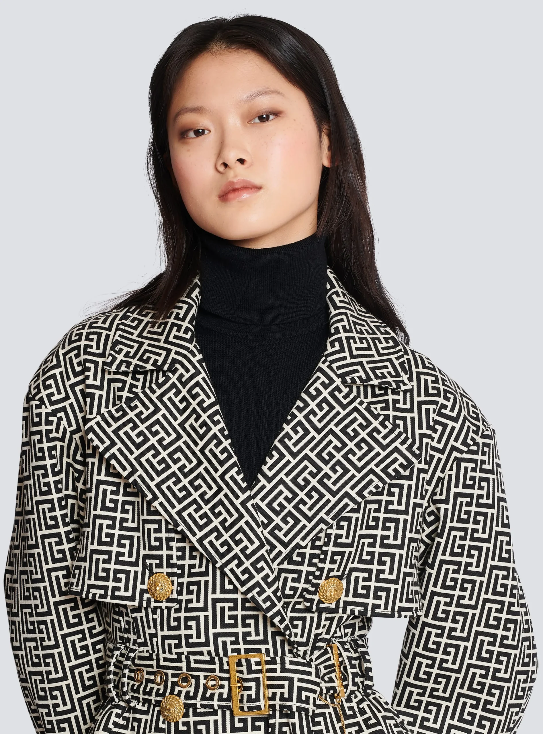 Store Monogrammed Trench Coat Women Outerwear