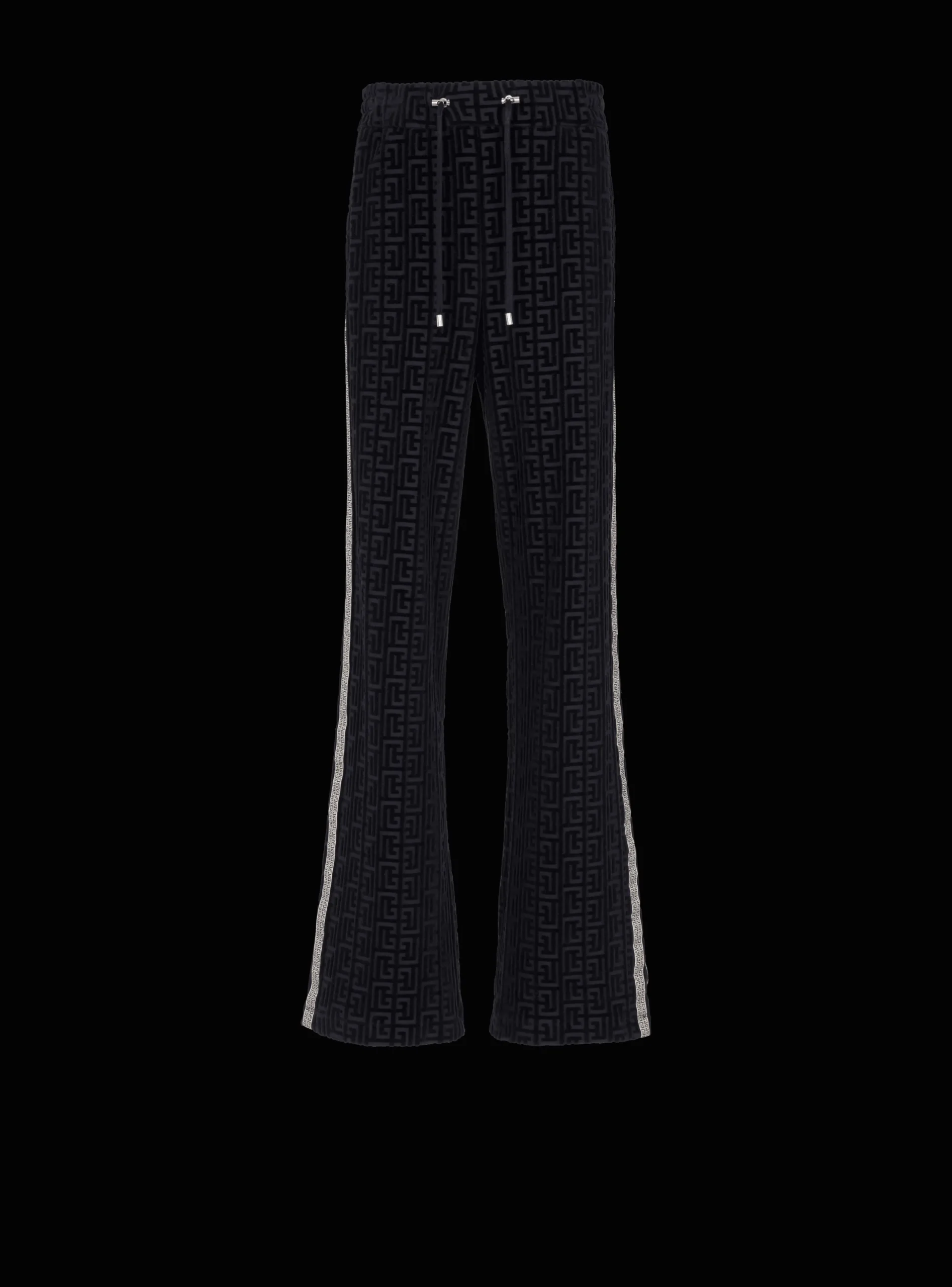 Discount Monogrammed Velvet Joggers Sportswear|Trousers And Shorts